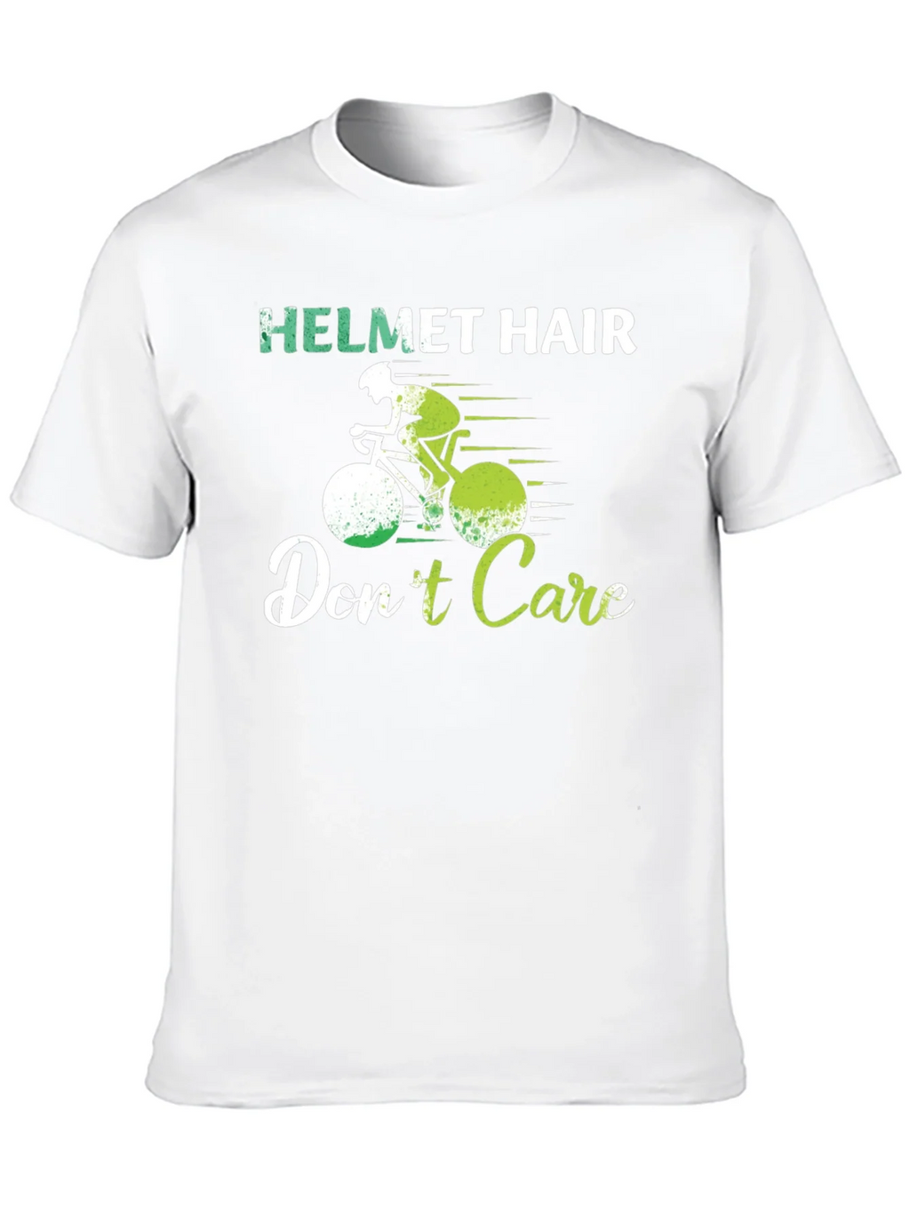 Helmet Hair Dont Care T-Shirt Cycling Biking Tee product image 9