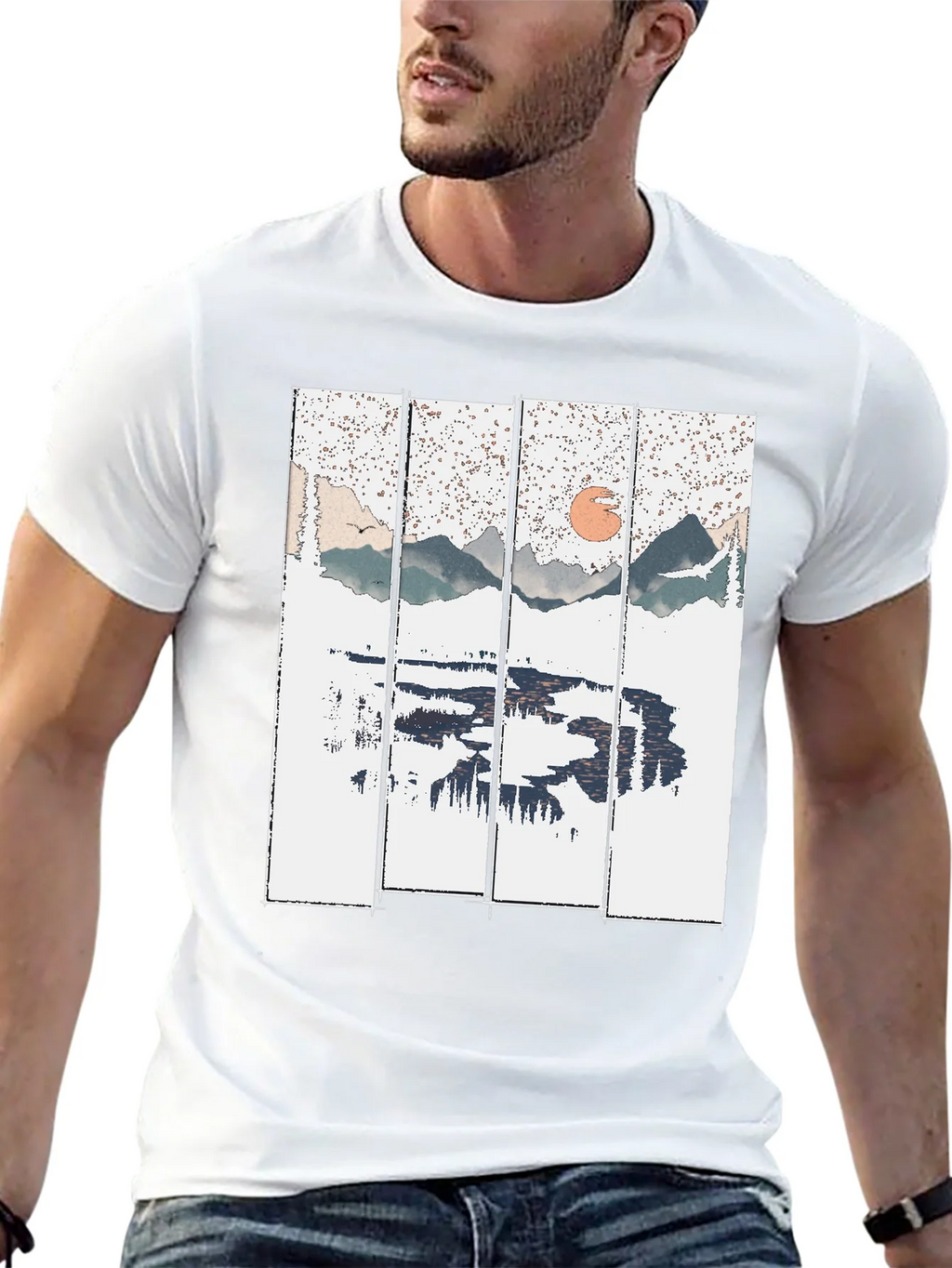 Nature Reflection Graphic Tee - Black product image 12