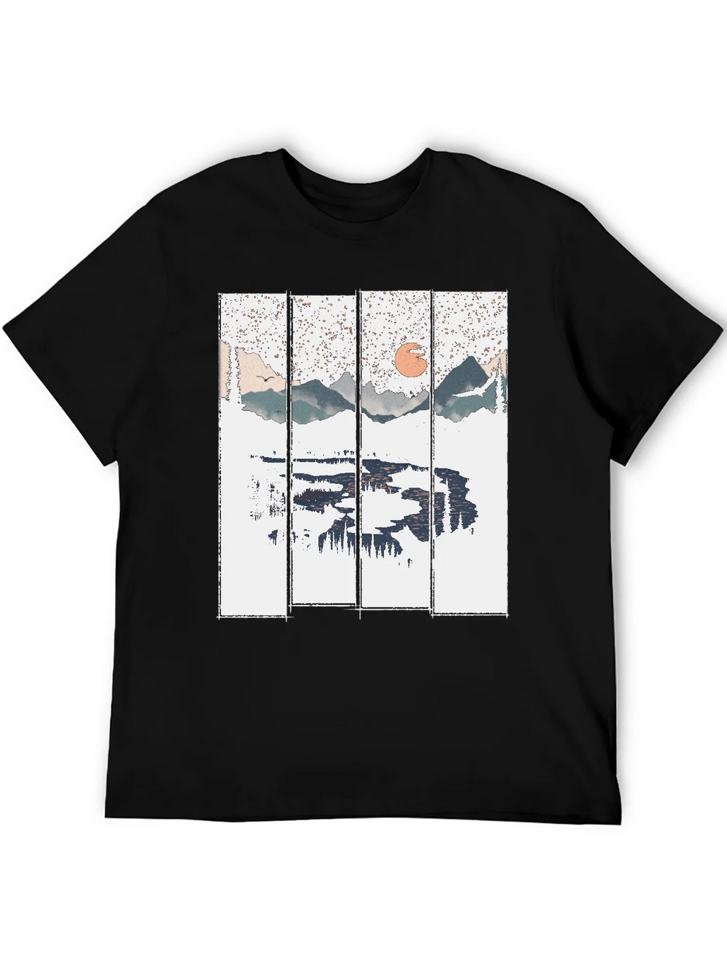 Nature Reflection Graphic Tee - Black product image 5