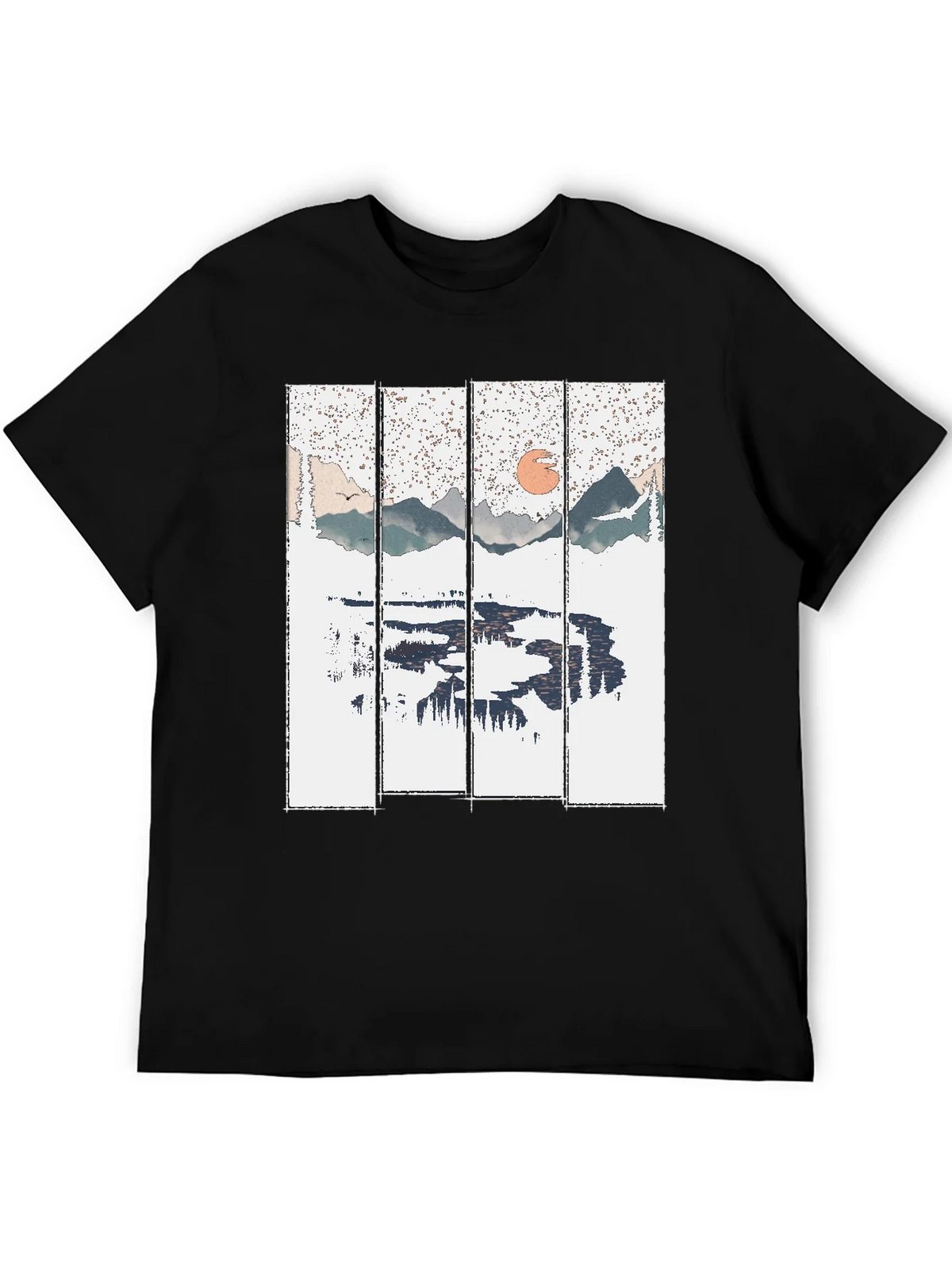 Nature Reflection Graphic Tee - Black product image 5