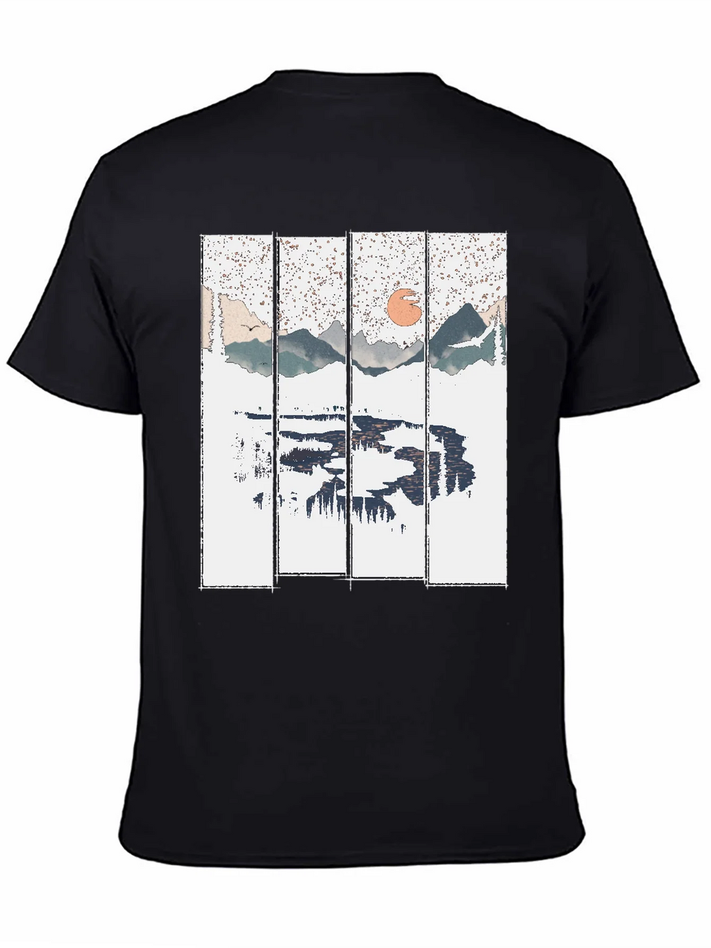 Nature Reflection Graphic Tee - Black product image 4