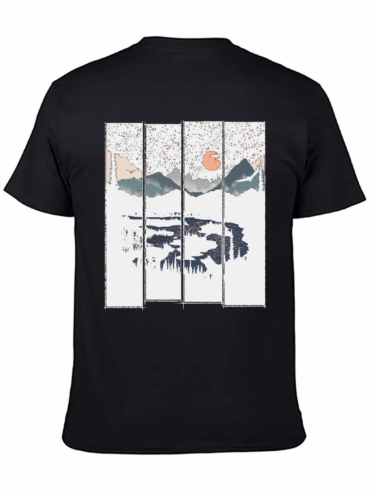 Nature Reflection Graphic Tee - Black product image 4