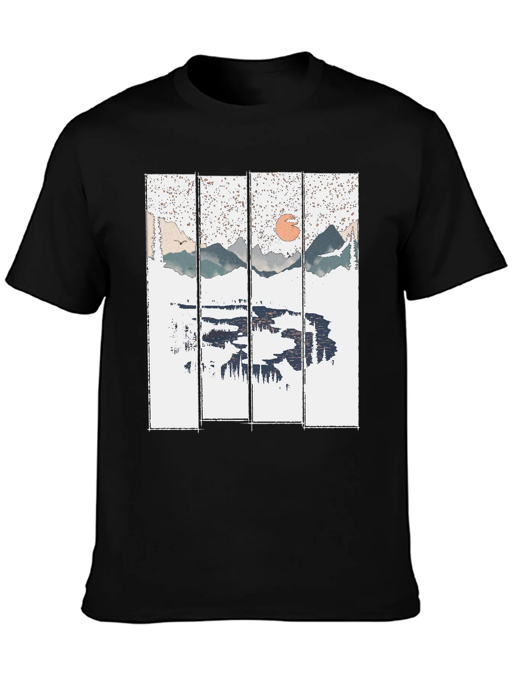 Nature Reflection Graphic Tee - Black product image 3
