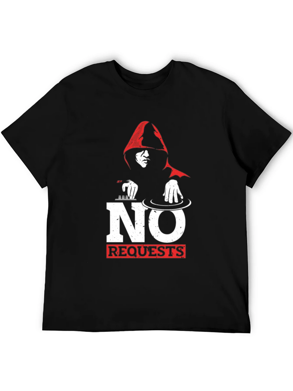 No Requests DJ Graphic T-Shirt - Black product image 5