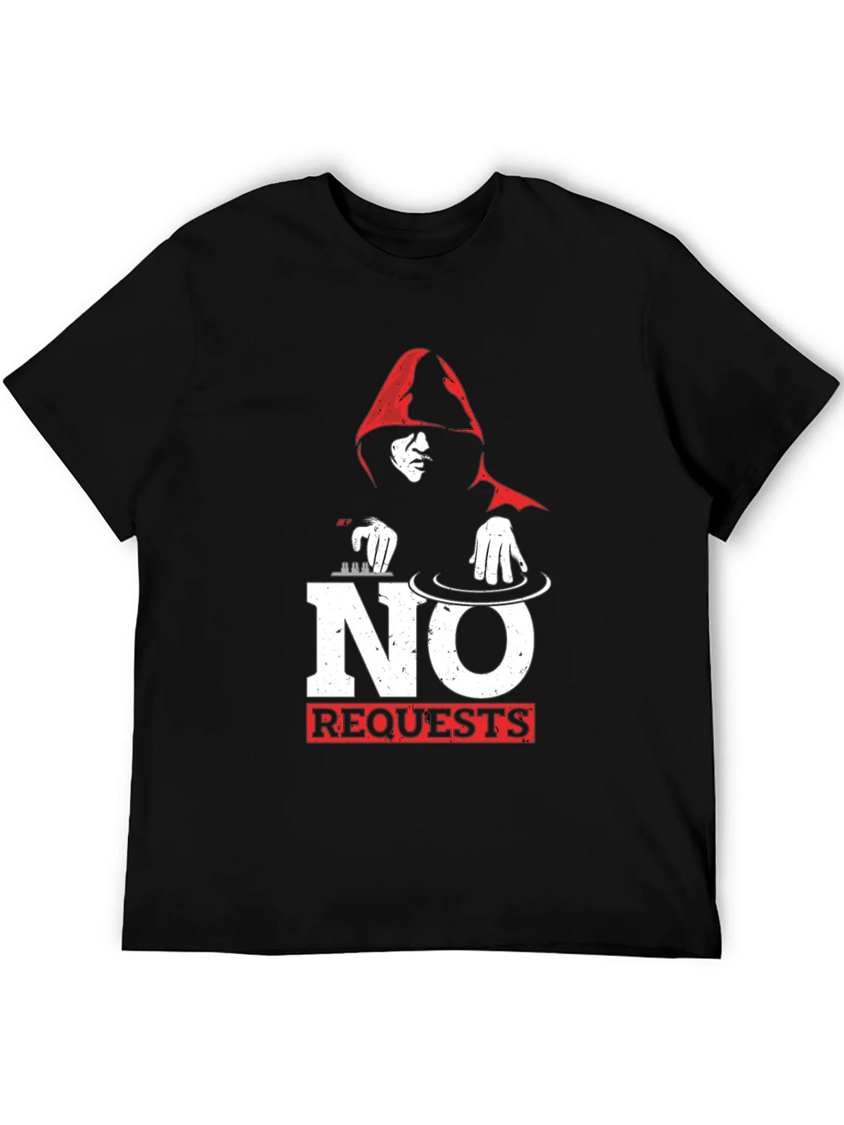 No Requests DJ Graphic T-Shirt - Black product image 5