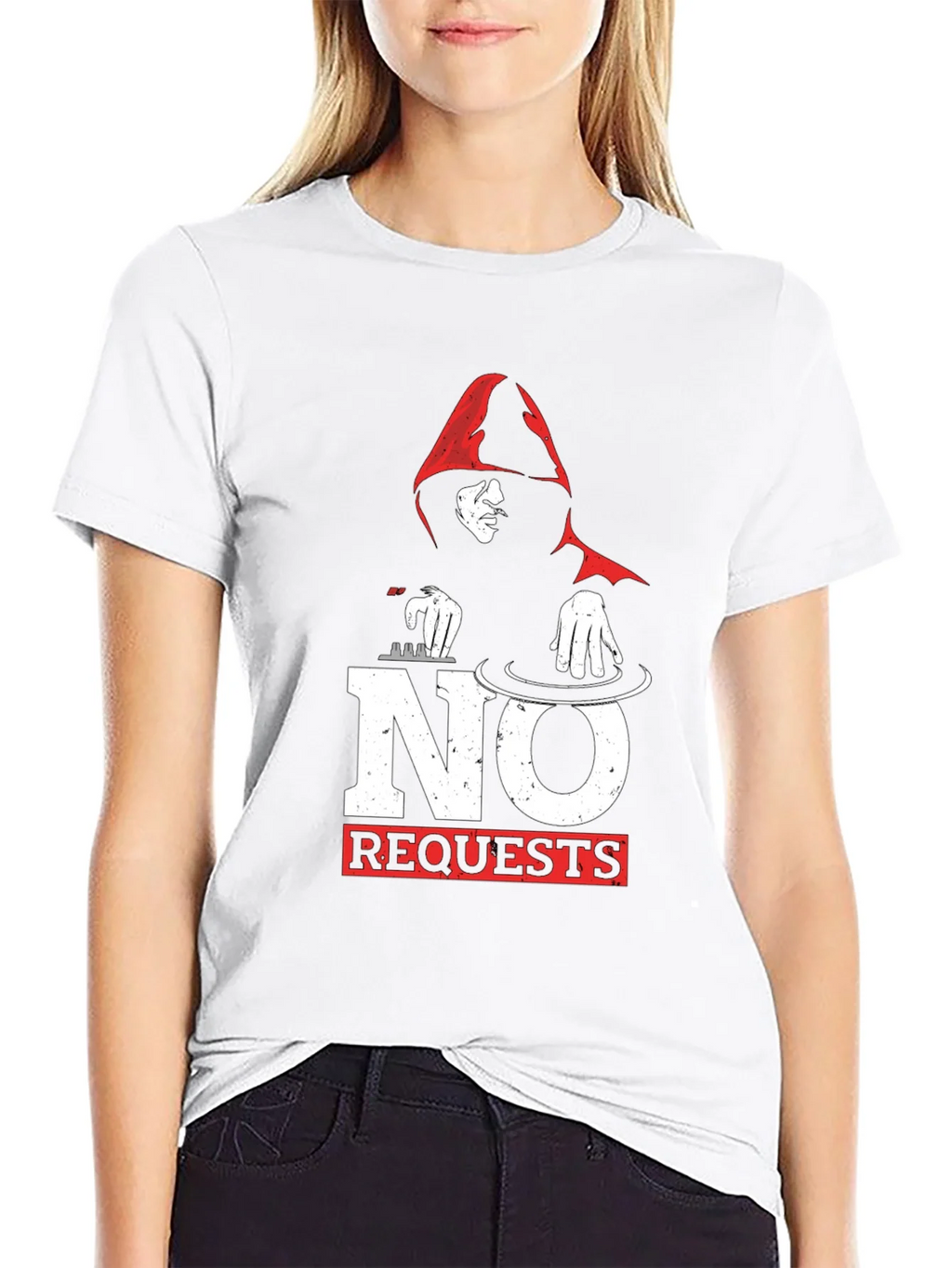 No Requests DJ Graphic T-Shirt - Black product image 8
