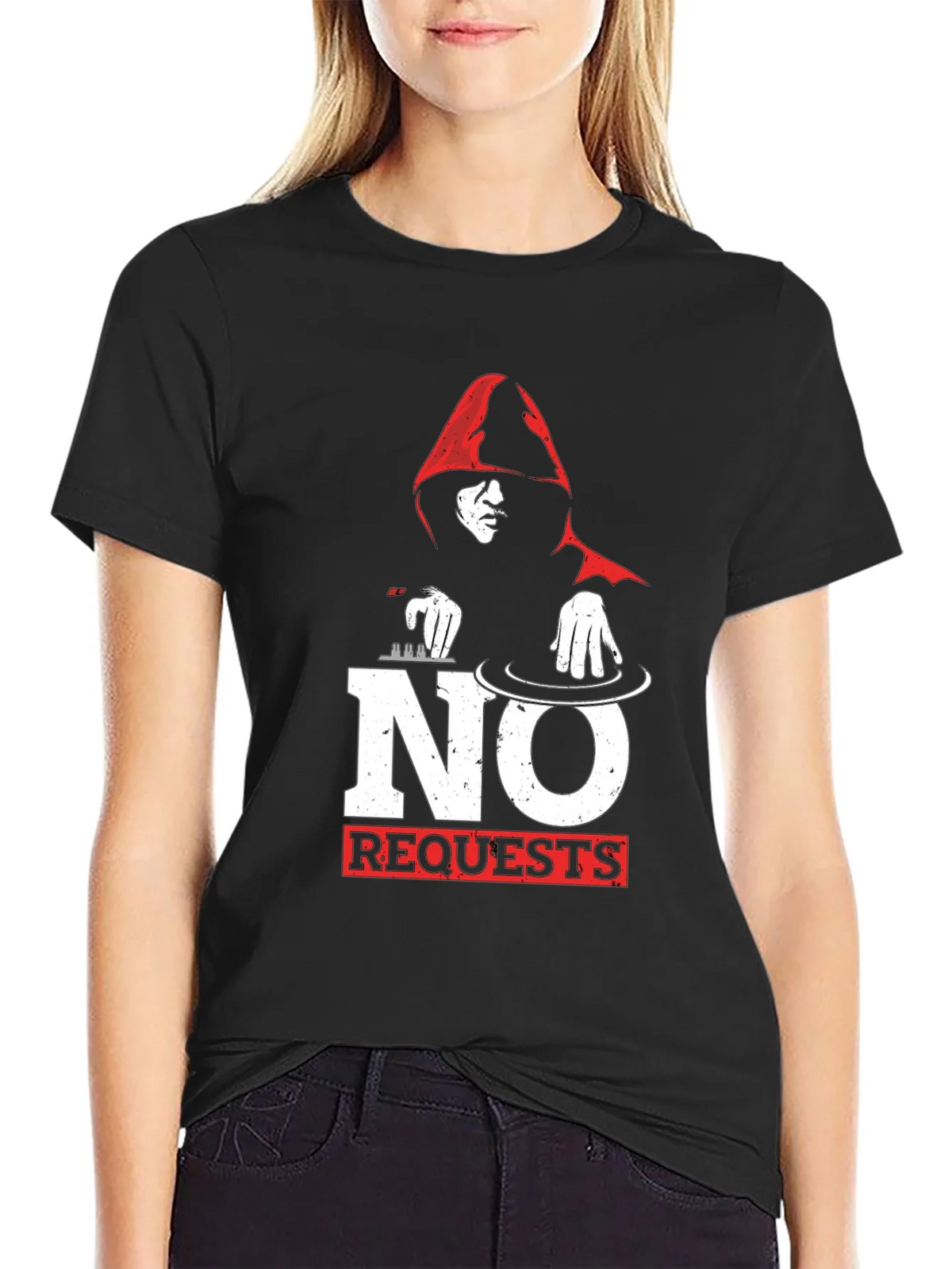 No Requests DJ Graphic T-Shirt - Black product image 2