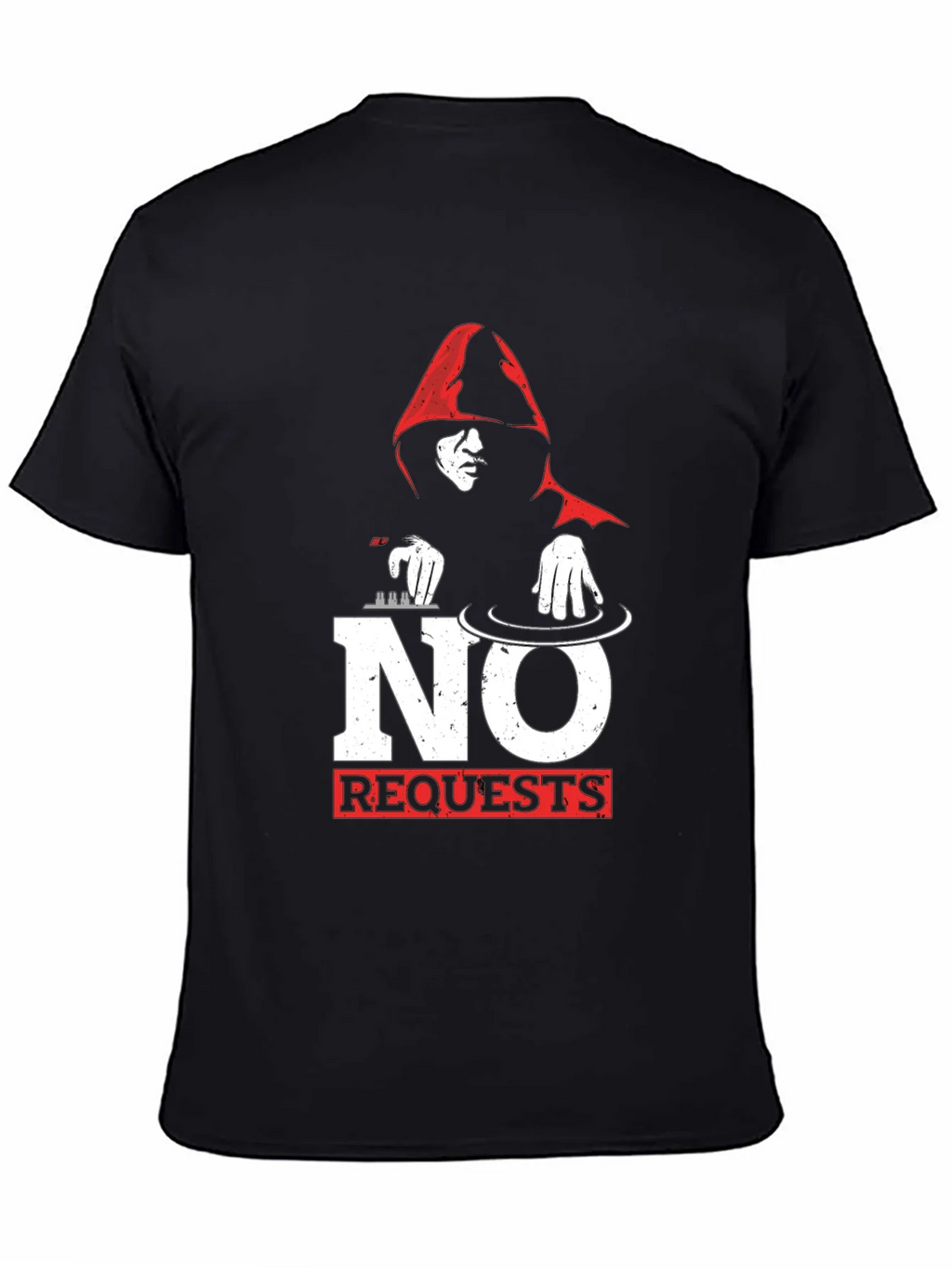 No Requests DJ Graphic T-Shirt - Black product image 4