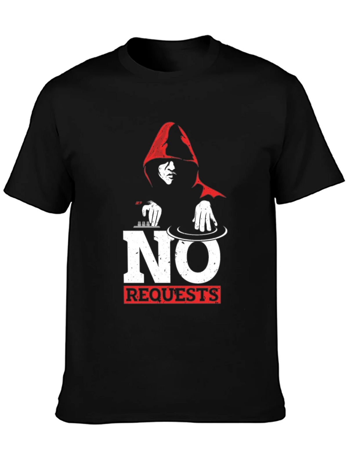 No Requests DJ Graphic T-Shirt - Black product image 3