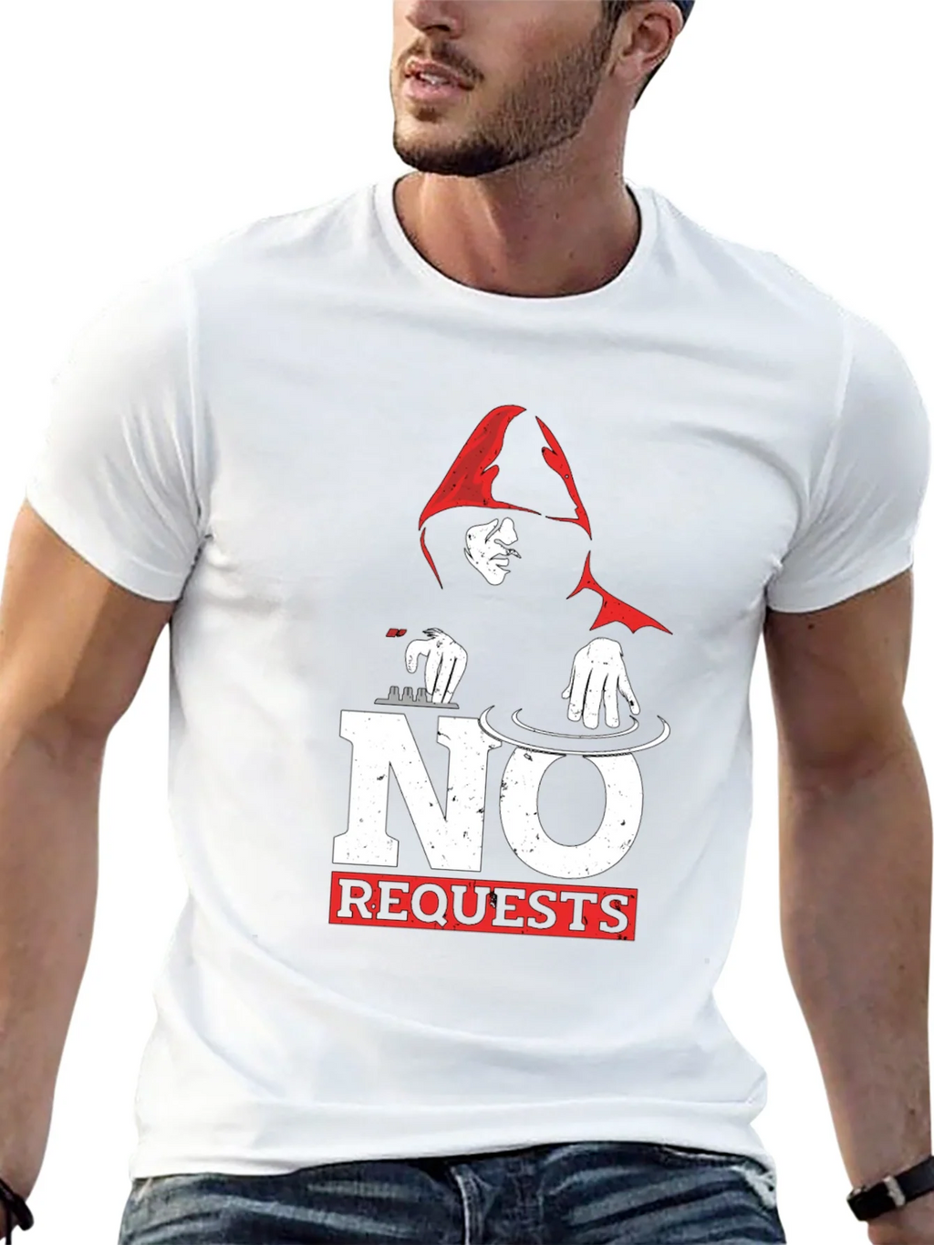No Requests DJ Graphic T-Shirt - Black product image 12