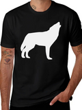 Wolf Silhouette Black T-Shirt product image 1