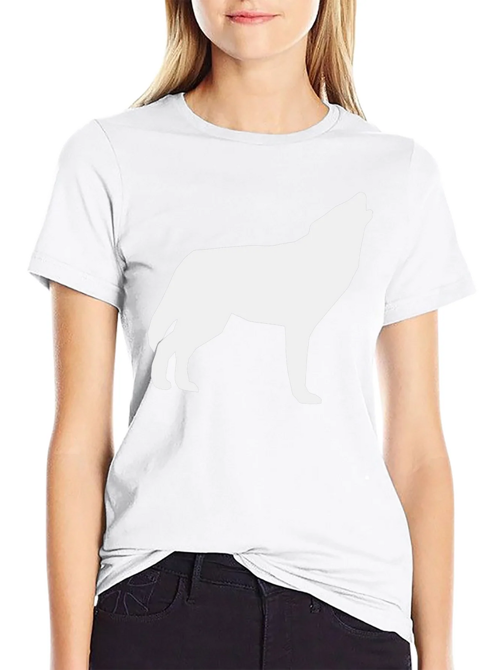 Wolf Silhouette Black T-Shirt product image 8