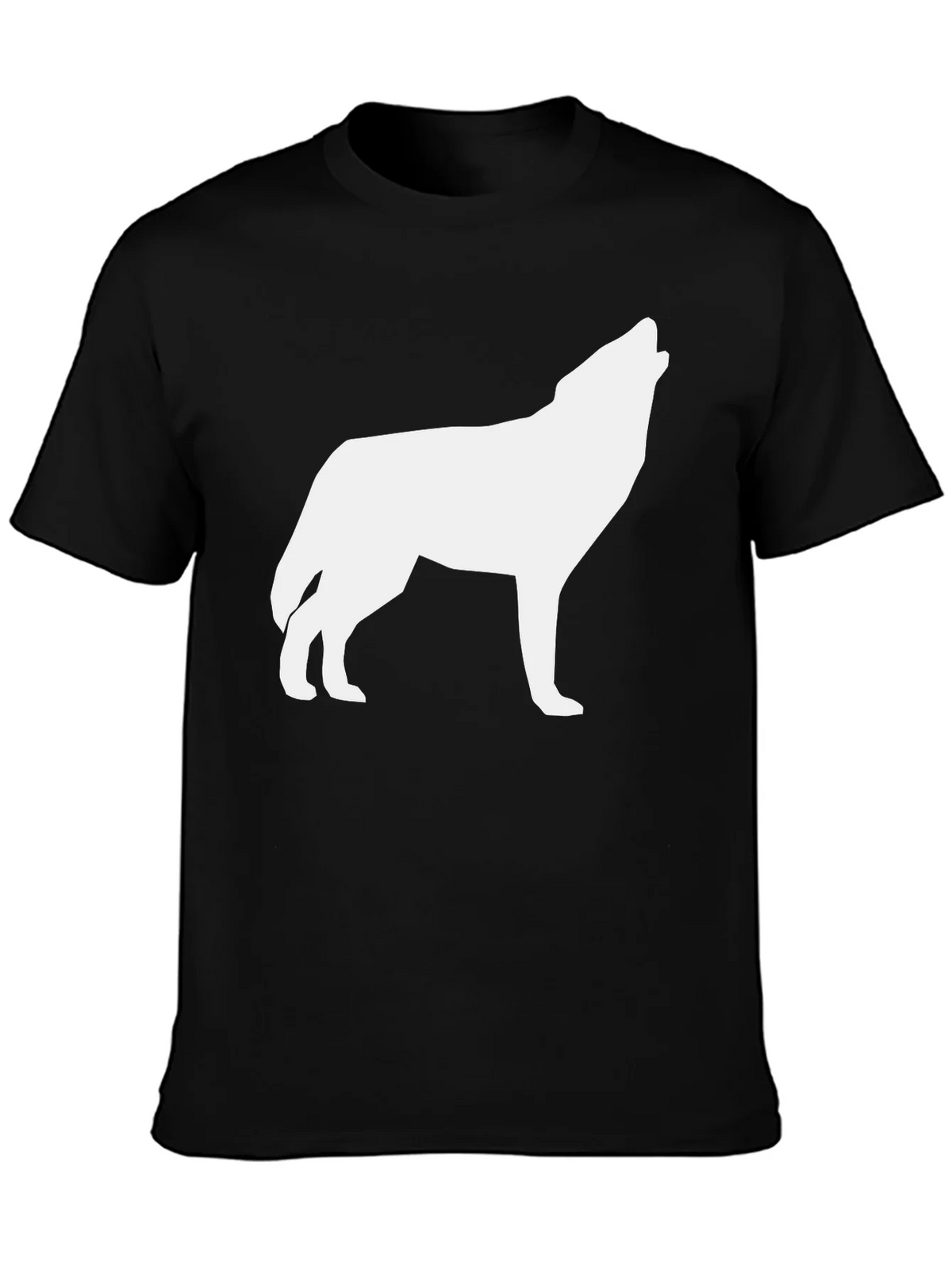 Wolf Silhouette Black T-Shirt product image 3