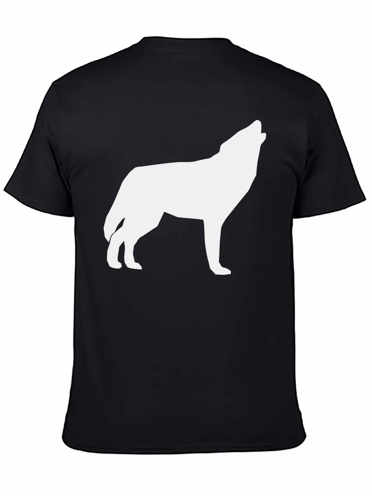 Wolf Silhouette Black T-Shirt product image 4