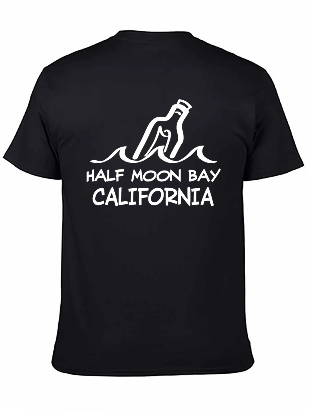Half Moon Bay California Graphic Tee - Black product image 4
