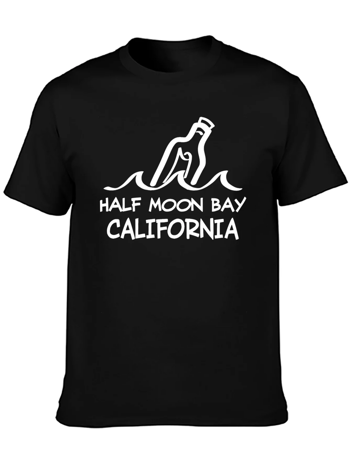 Half Moon Bay California Graphic Tee - Black product image 3