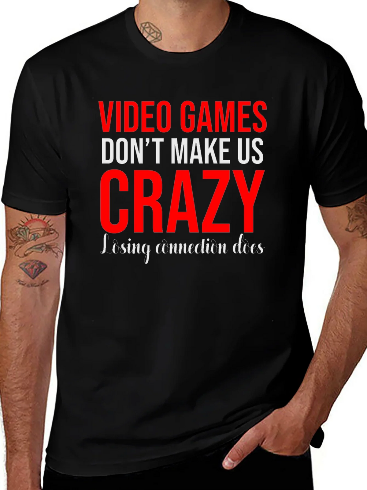Video Games Dont Make Us Crazy Graphic Tee product image 1