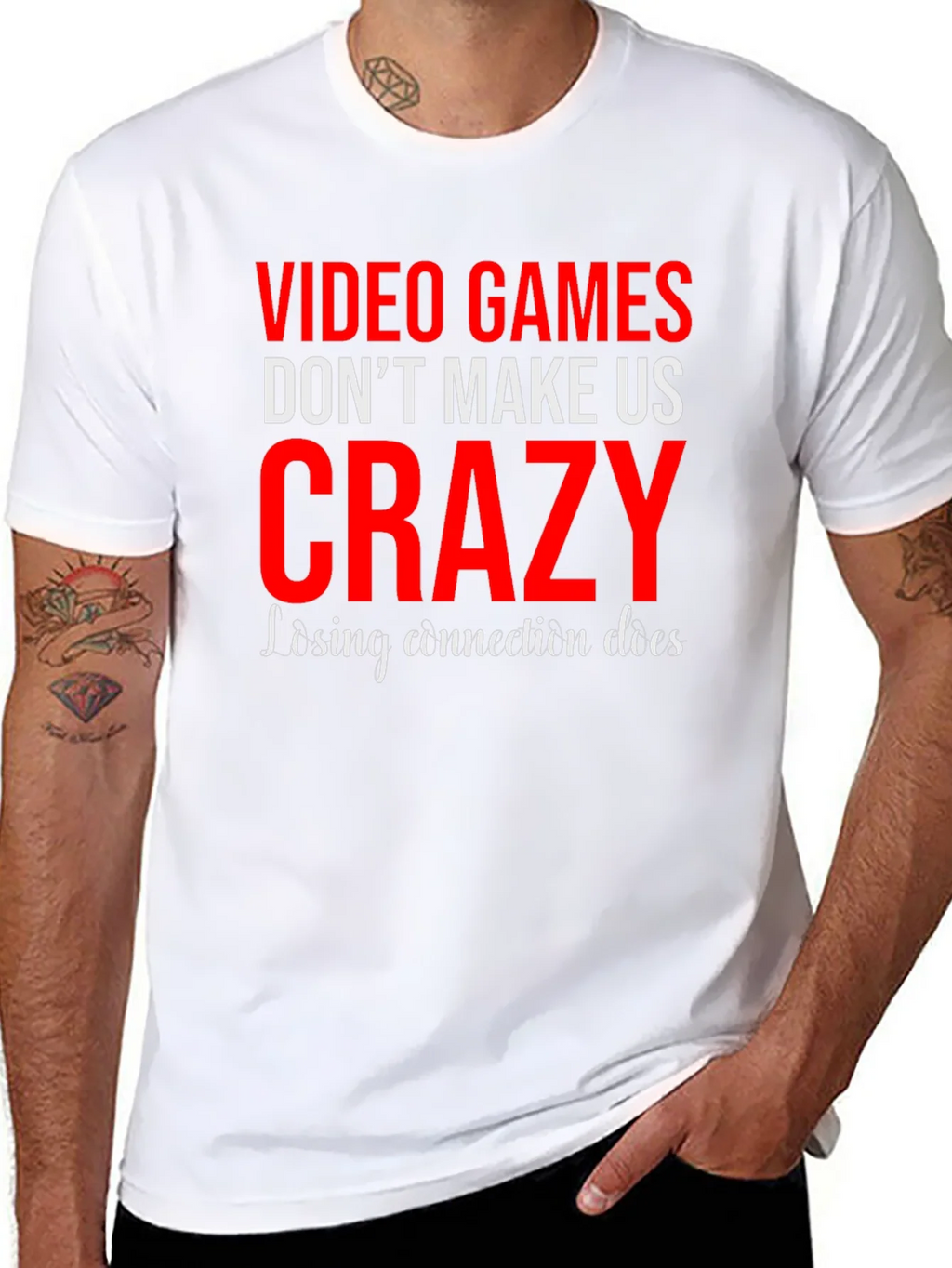 Video Games Dont Make Us Crazy Graphic Tee product image 7