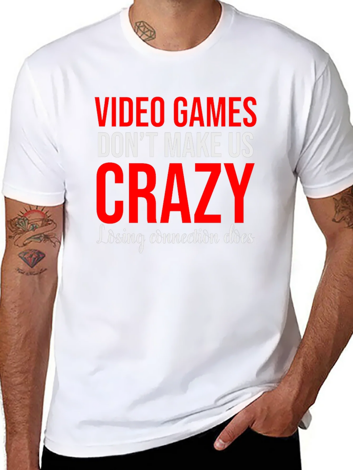 Video Games Dont Make Us Crazy Graphic Tee product image 7