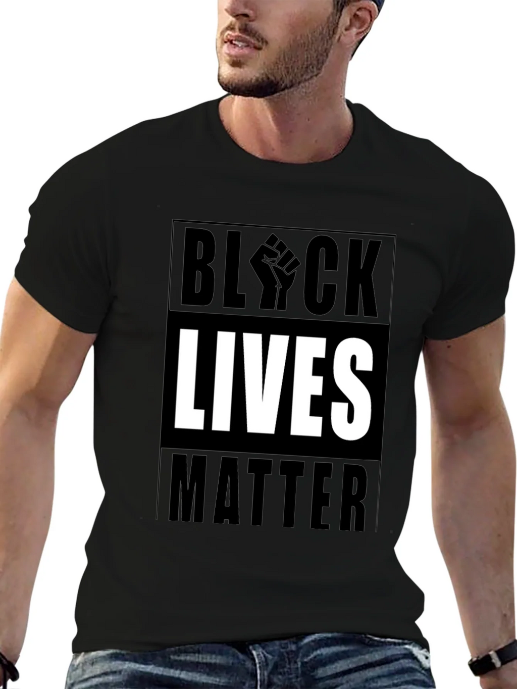 Black Lives Matter Graphic Tee - Mens product image 6