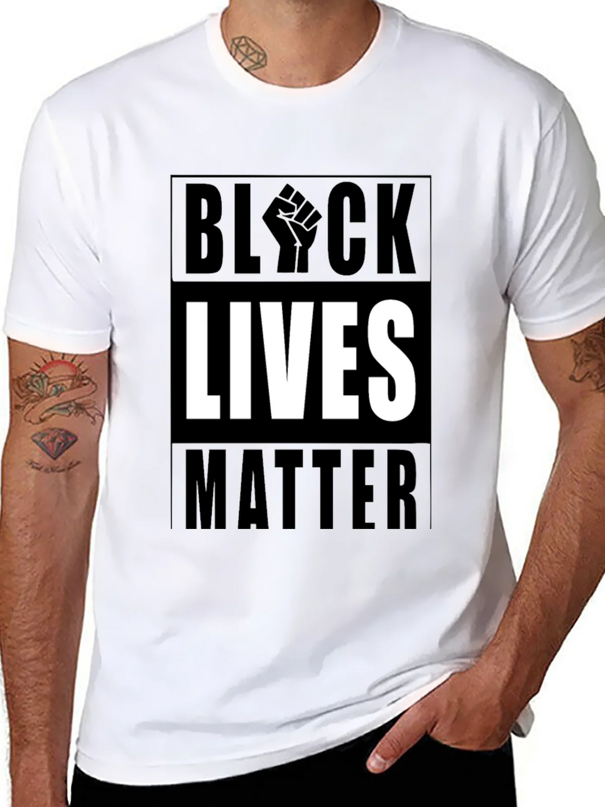 Black Lives Matter Graphic Tee - Mens product image 7