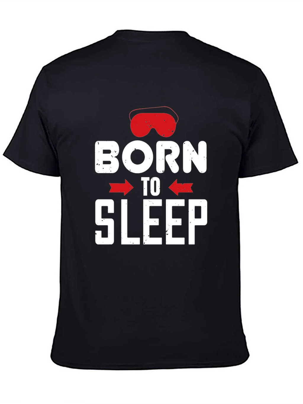 Born to Sleep Graphic Tee - Black Cotton T-Shirt product image 3