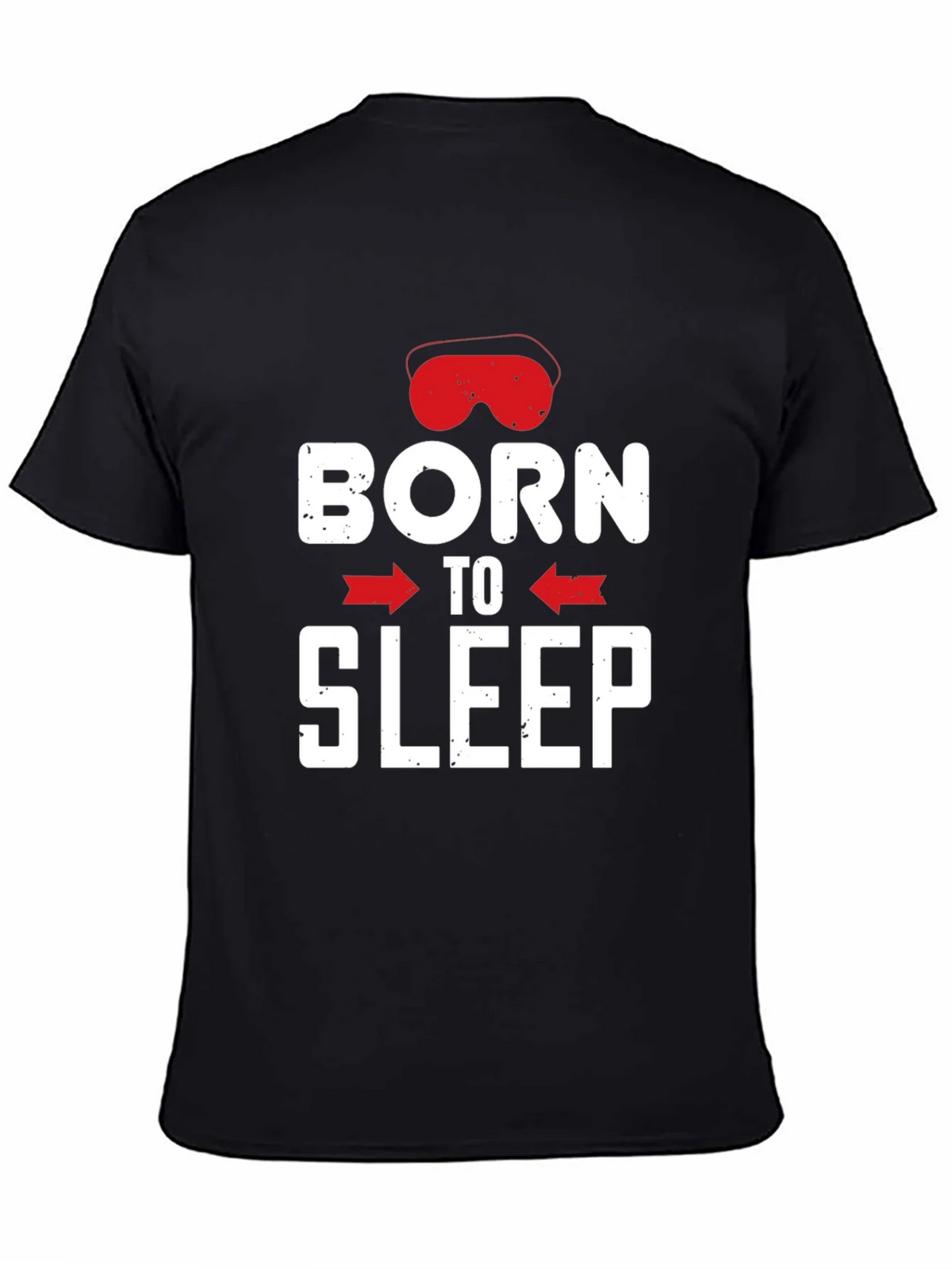 Born to Sleep Graphic Tee - Black Cotton T-Shirt product image 3