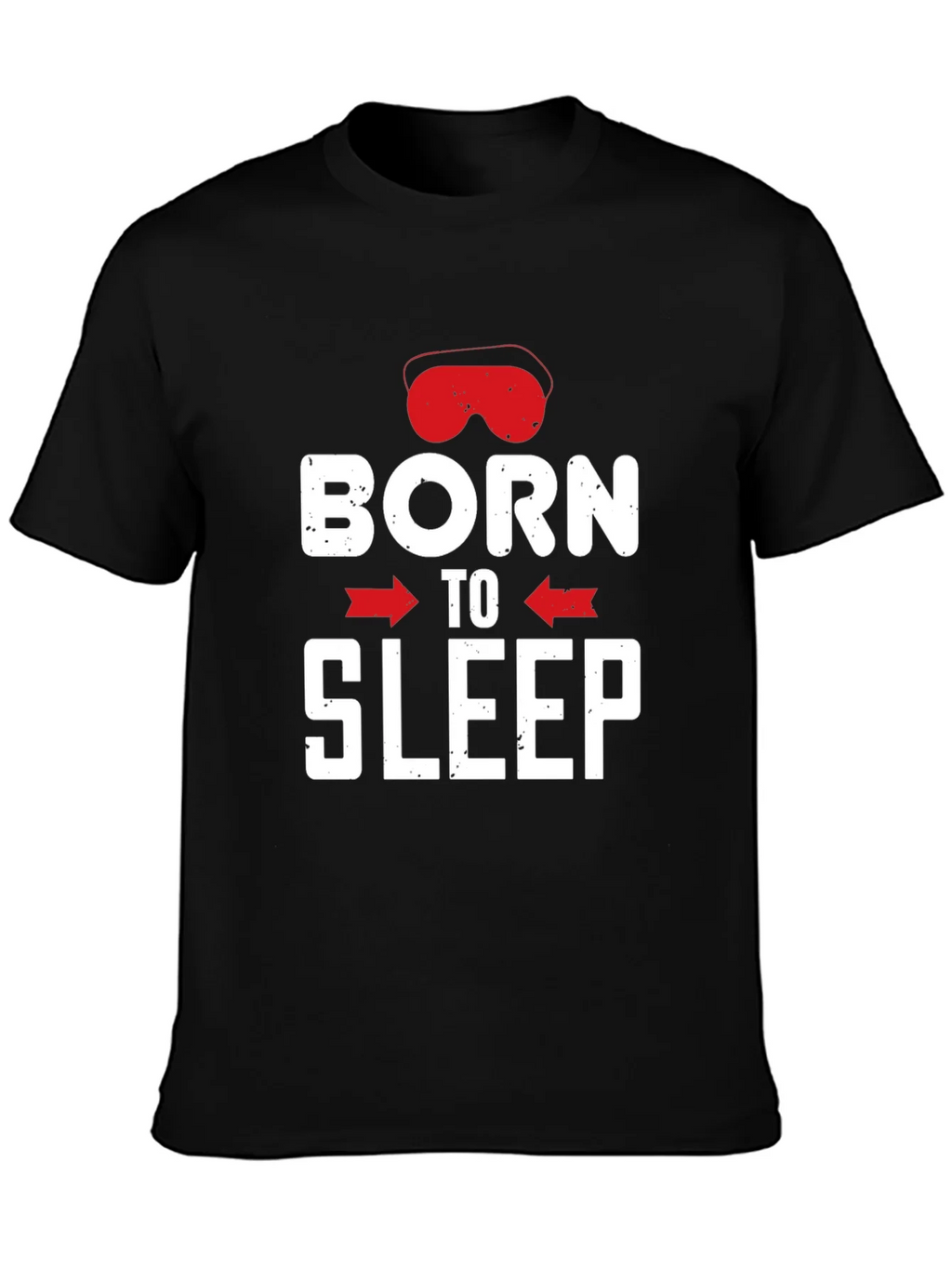 Born to Sleep Graphic Tee - Black Cotton T-Shirt product image 2