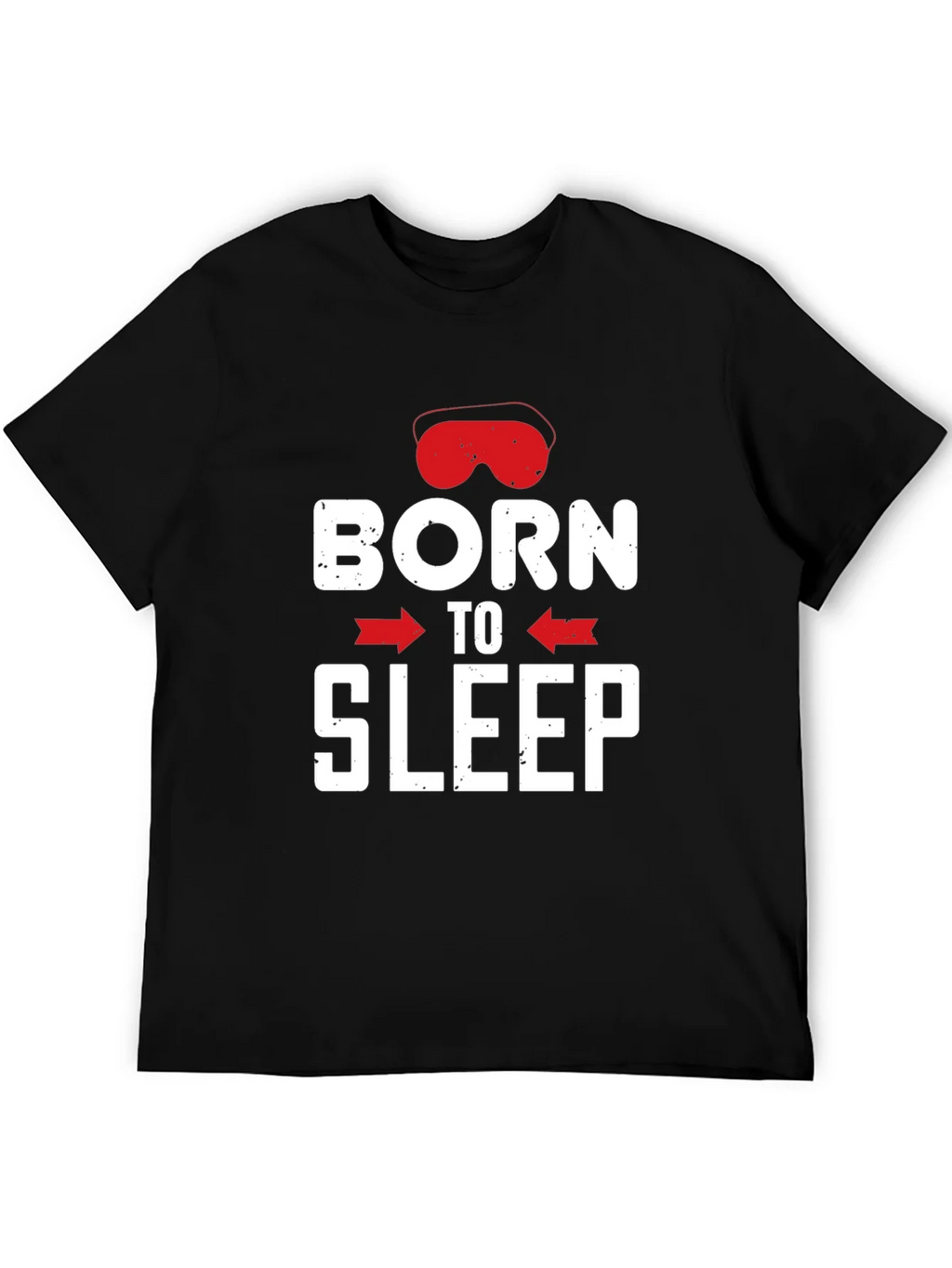Born to Sleep Graphic Tee - Black Cotton T-Shirt product image 4