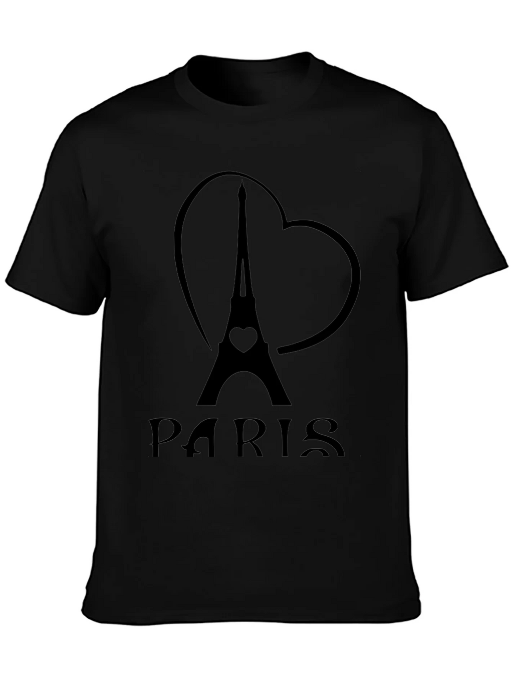 Paris Eiffel Tower Heart Graphic T-Shirt product image 3