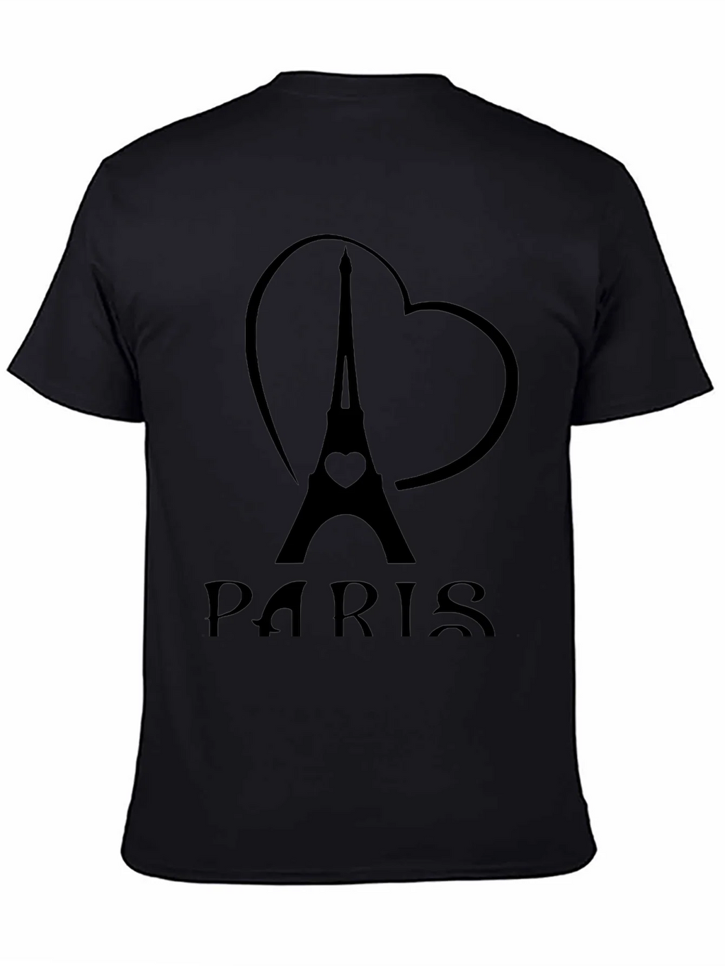 Paris Eiffel Tower Heart Graphic T-Shirt product image 4