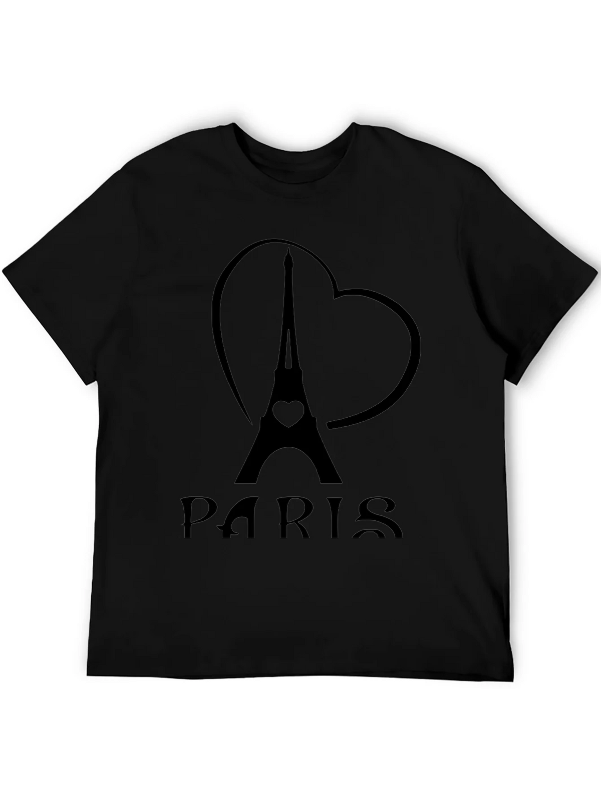 Paris Eiffel Tower Heart Graphic T-Shirt product image 5