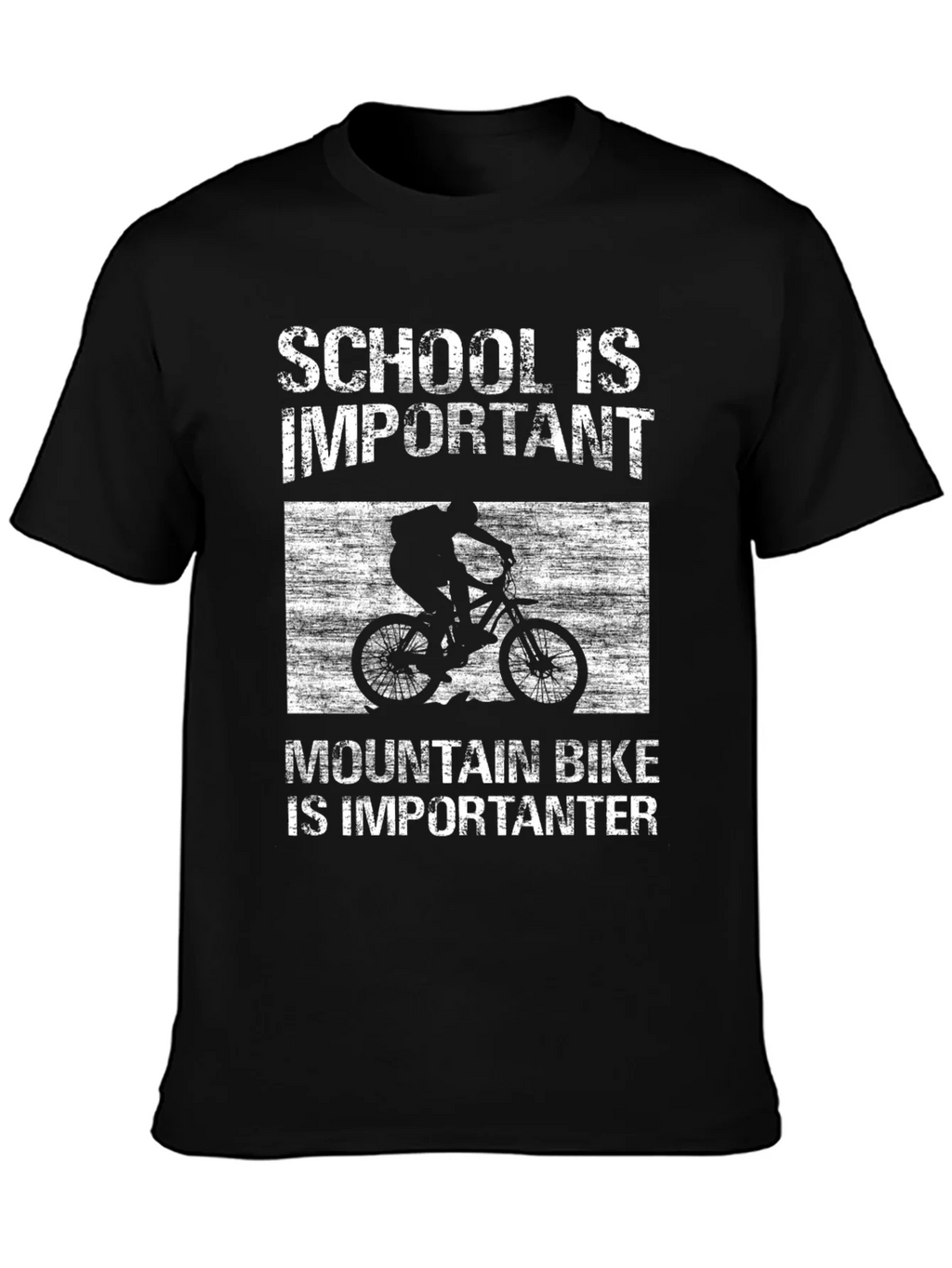 Mountain Bike Importanter T-Shirt - School is Important product image 3