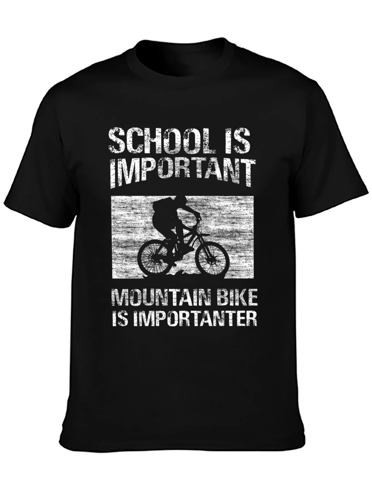 Mountain Bike Importanter T-Shirt - School is Important product image 3