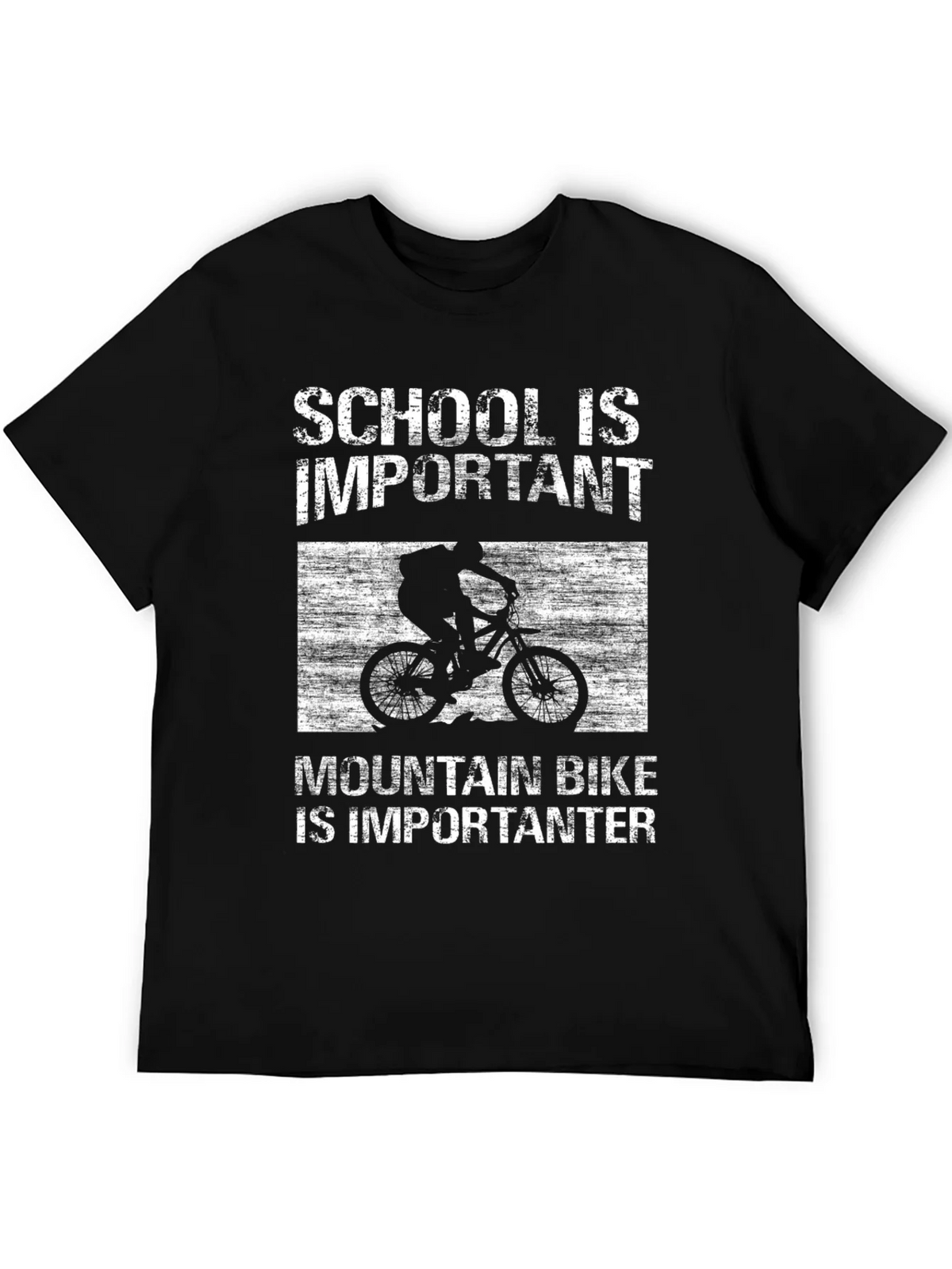 Mountain Bike Importanter T-Shirt - School is Important product image 5