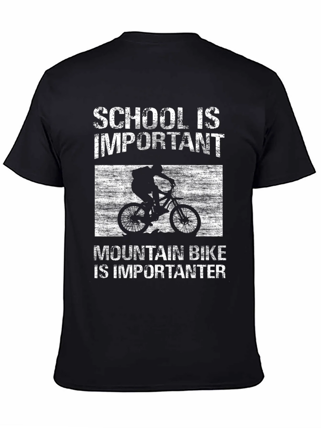 Mountain Bike Importanter T-Shirt - School is Important product image 4