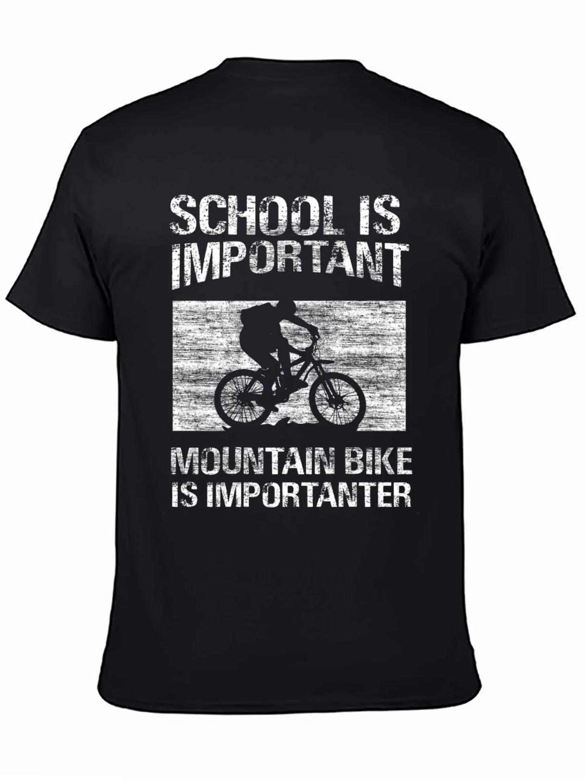 Mountain Bike Importanter T-Shirt - School is Important product image 4