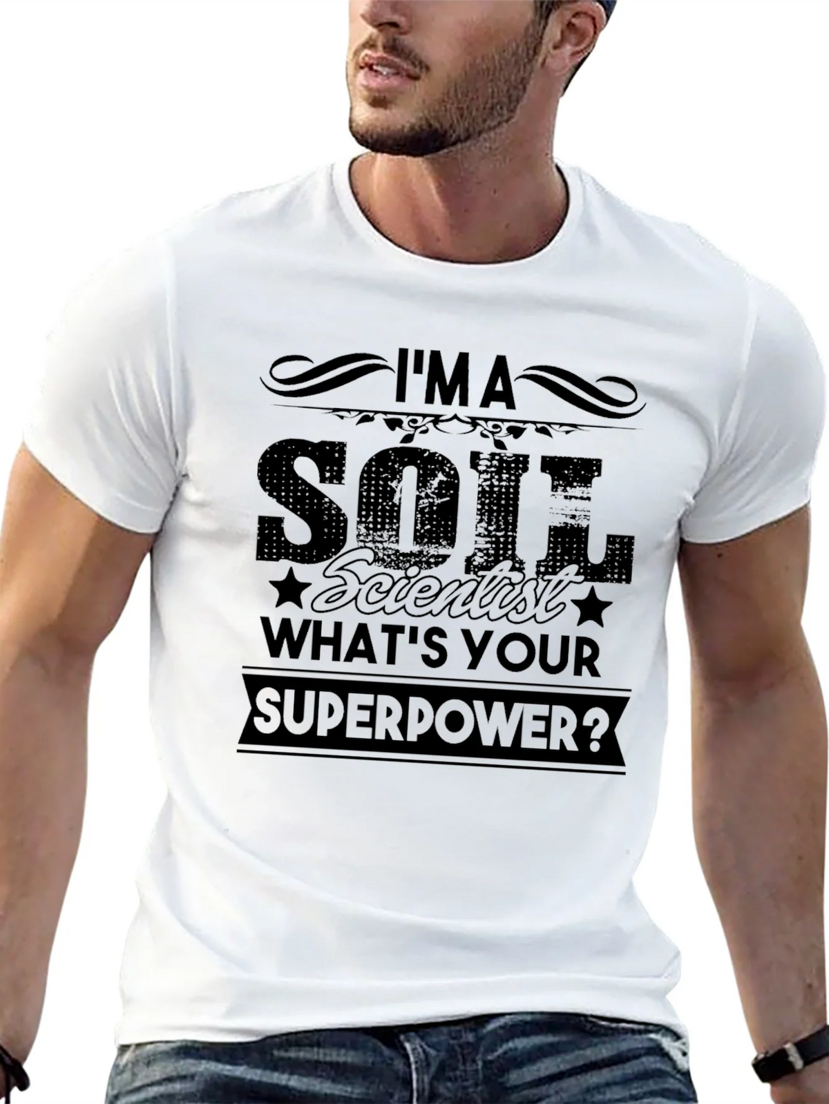 Soil Scientist Superpower Black T-Shirt product image 10