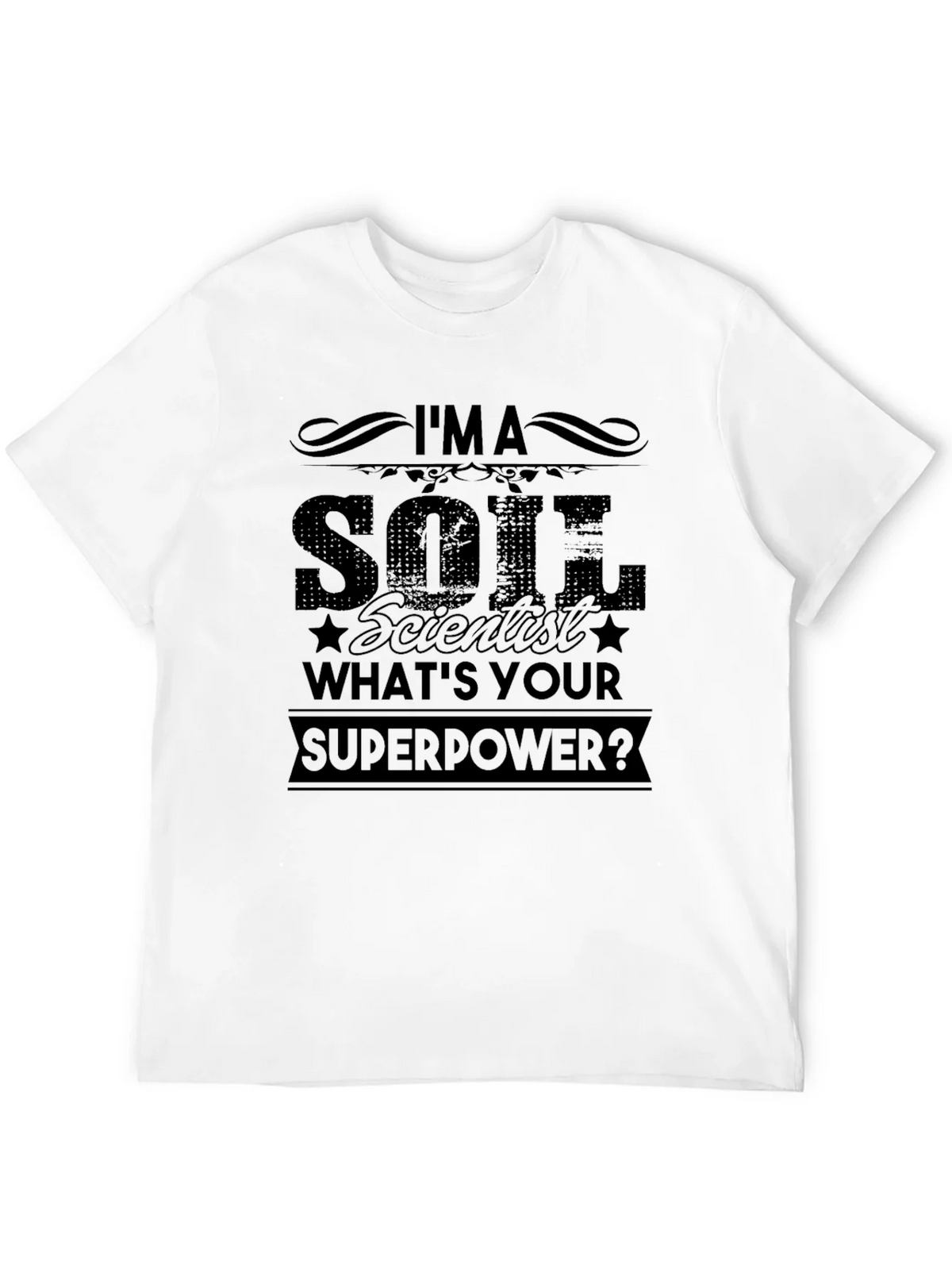 Soil Scientist Superpower Black T-Shirt product image 9