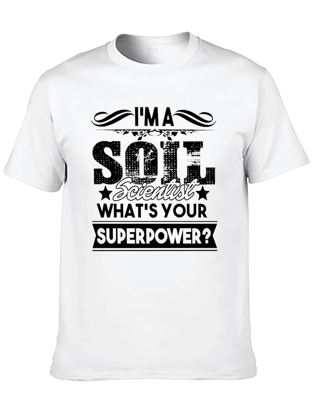 Soil Scientist Superpower Black T-Shirt product image 7