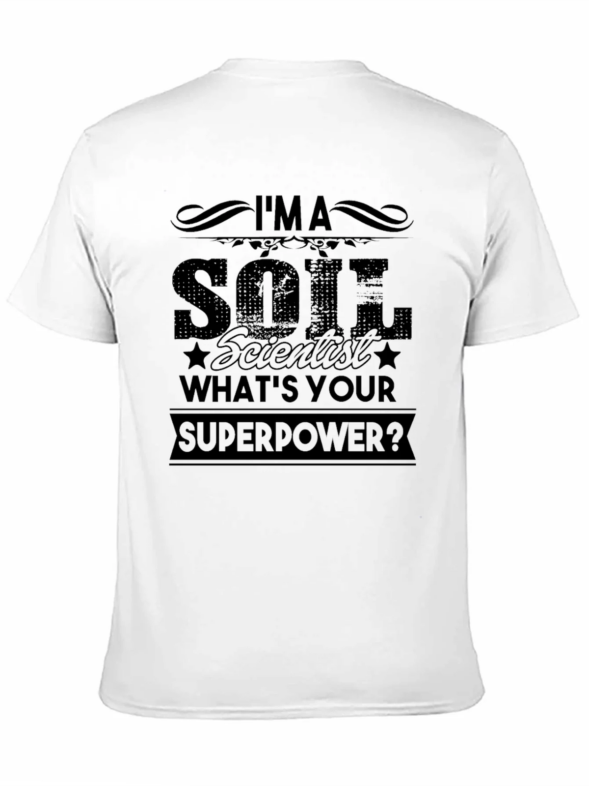 Soil Scientist Superpower Black T-Shirt product image 8
