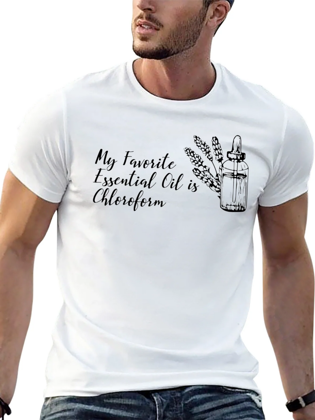 Chloroform Essential Oil T-Shirt - Funny Dark Humor Tee product image 9
