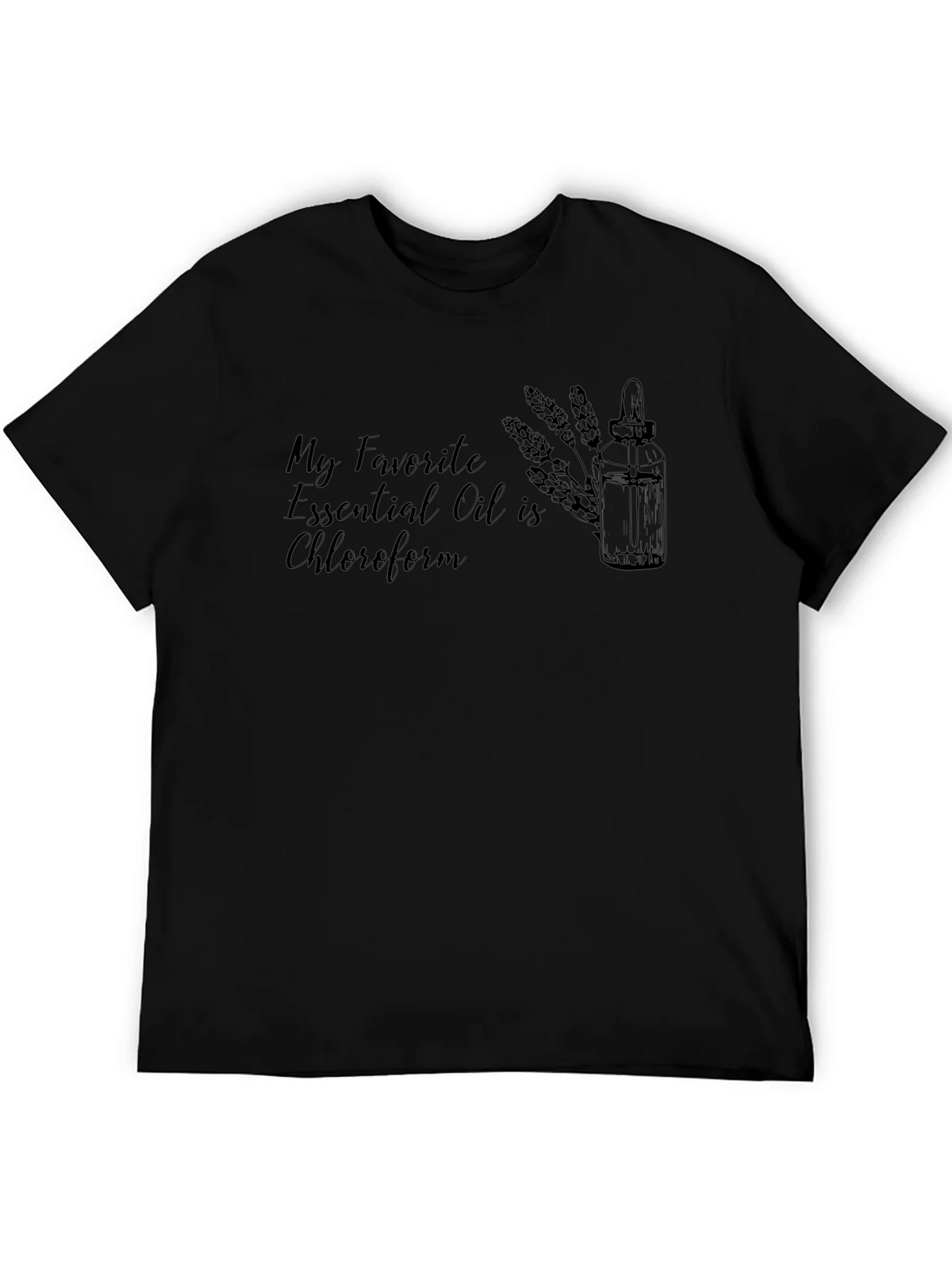 Chloroform Essential Oil T-Shirt - Funny Dark Humor Tee product image 3