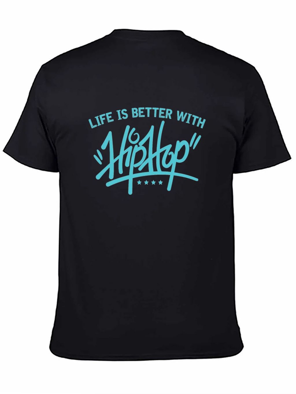 Life is Better with Hip Hop Graphic Tee - Black product image 4