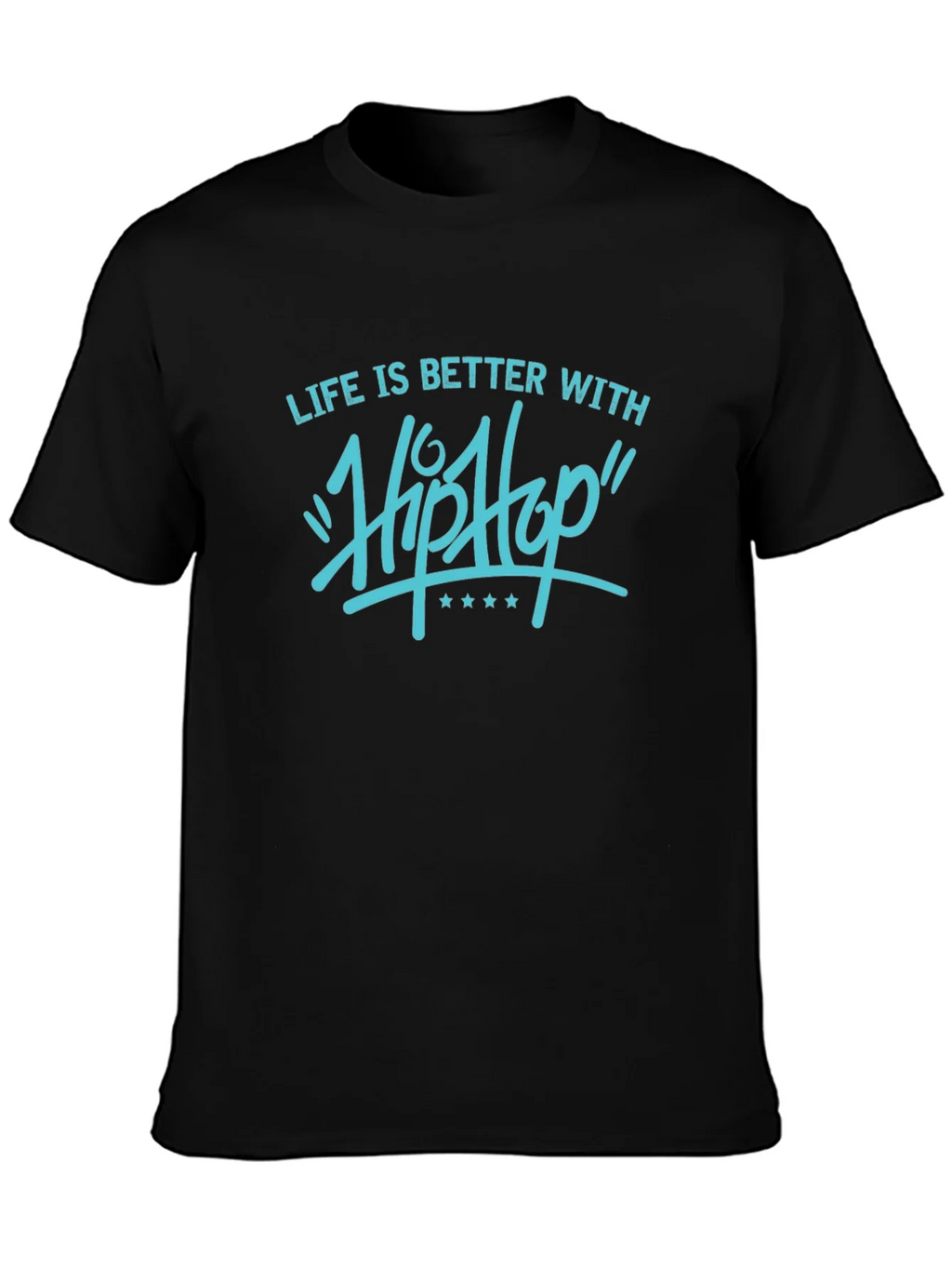 Life is Better with Hip Hop Graphic Tee - Black product image 3