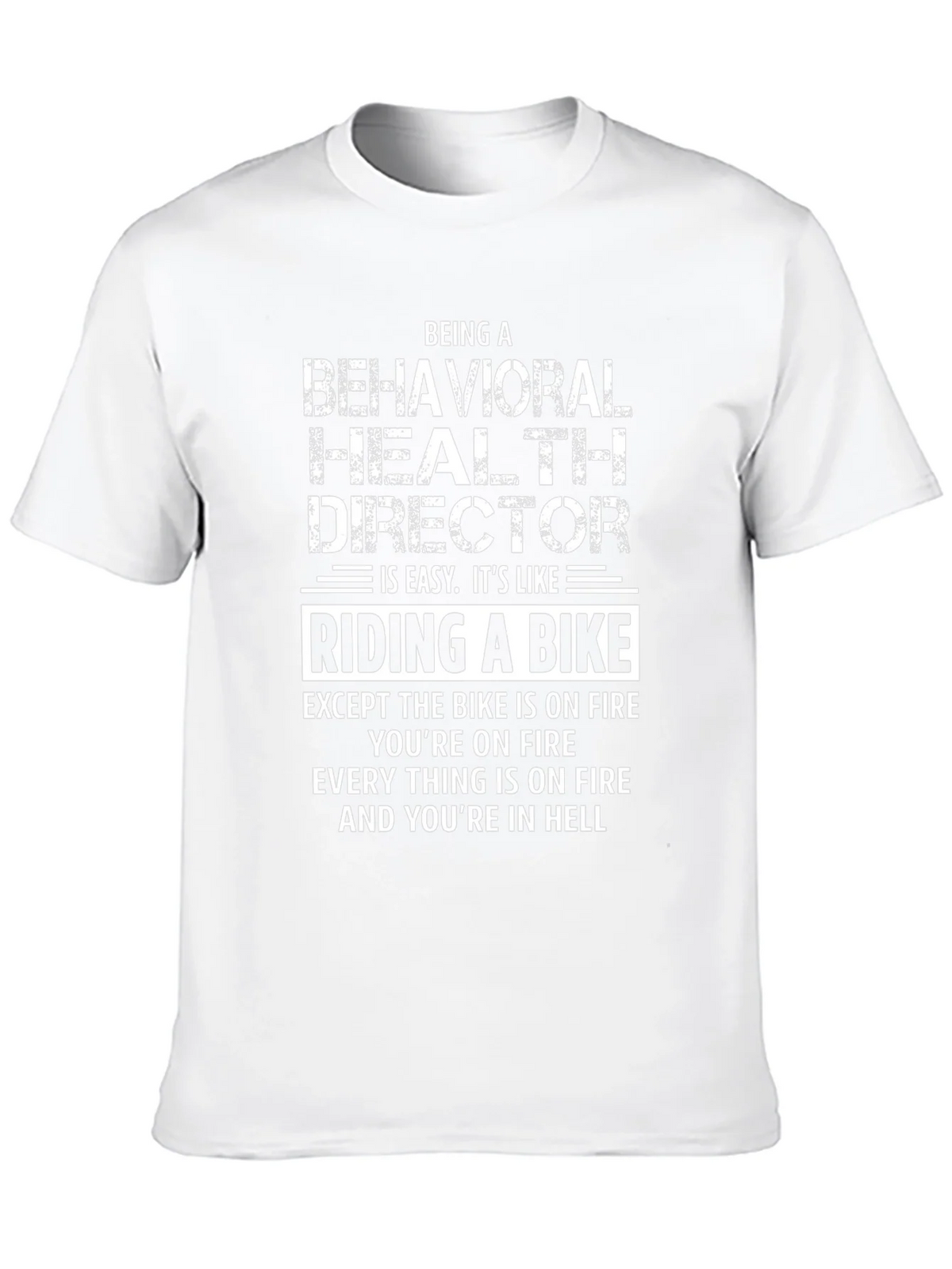 Behavioral Health Director Funny T-Shirt - Riding a Bike in product image 7