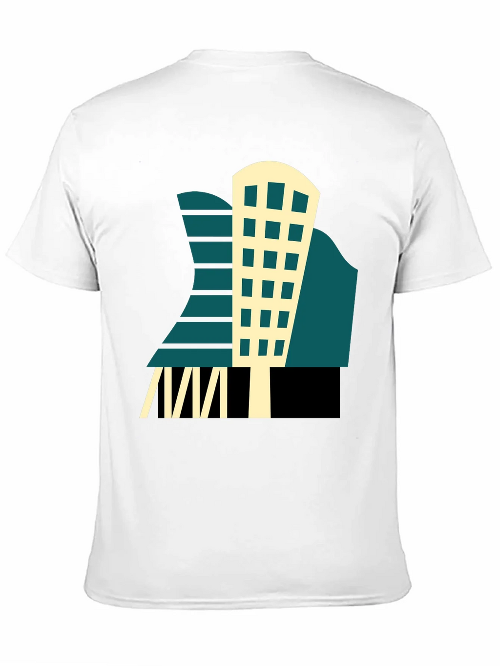 Geometric Building T-Shirt - Modern Graphic Tee product image 9