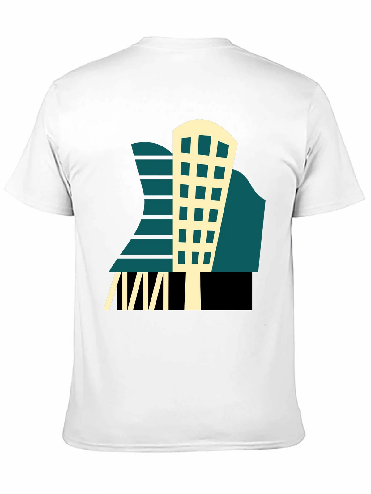 Geometric Building T-Shirt - Modern Graphic Tee product image 9