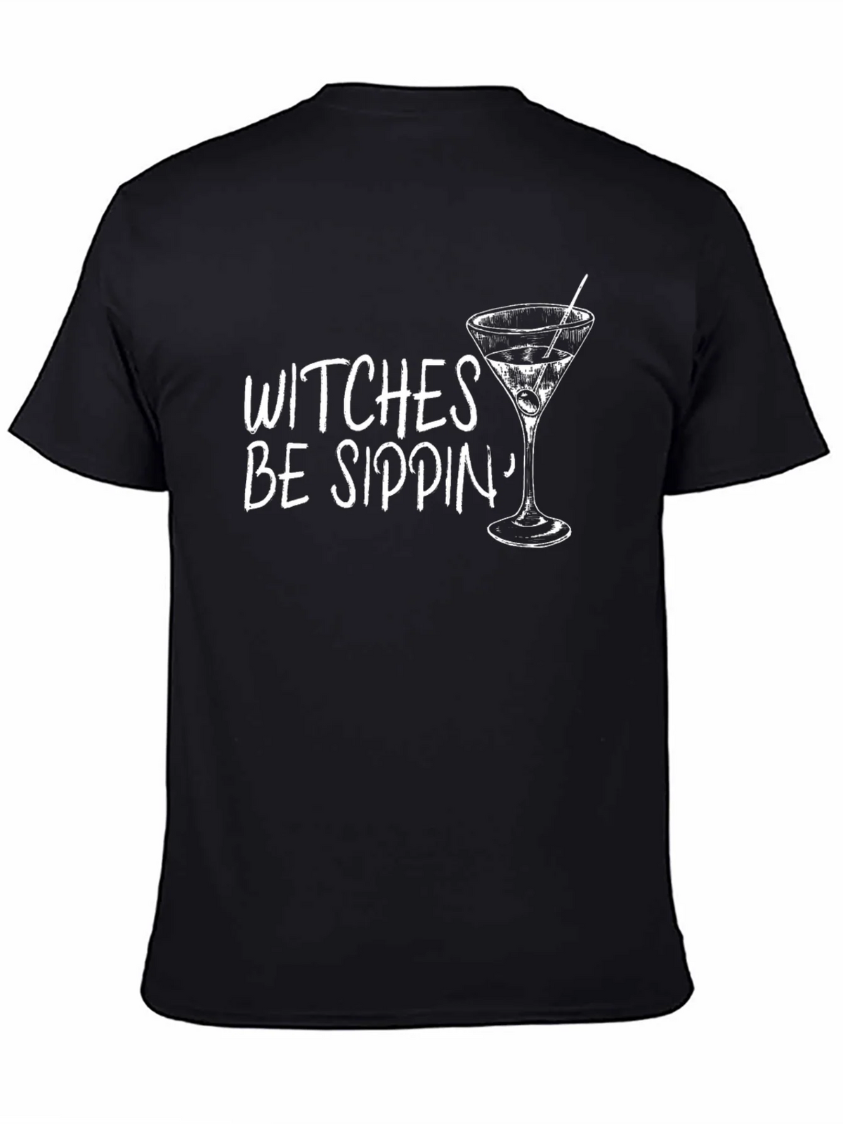 Witches Be Sippin Graphic Tee - Halloween Cocktail Shirt product image 4