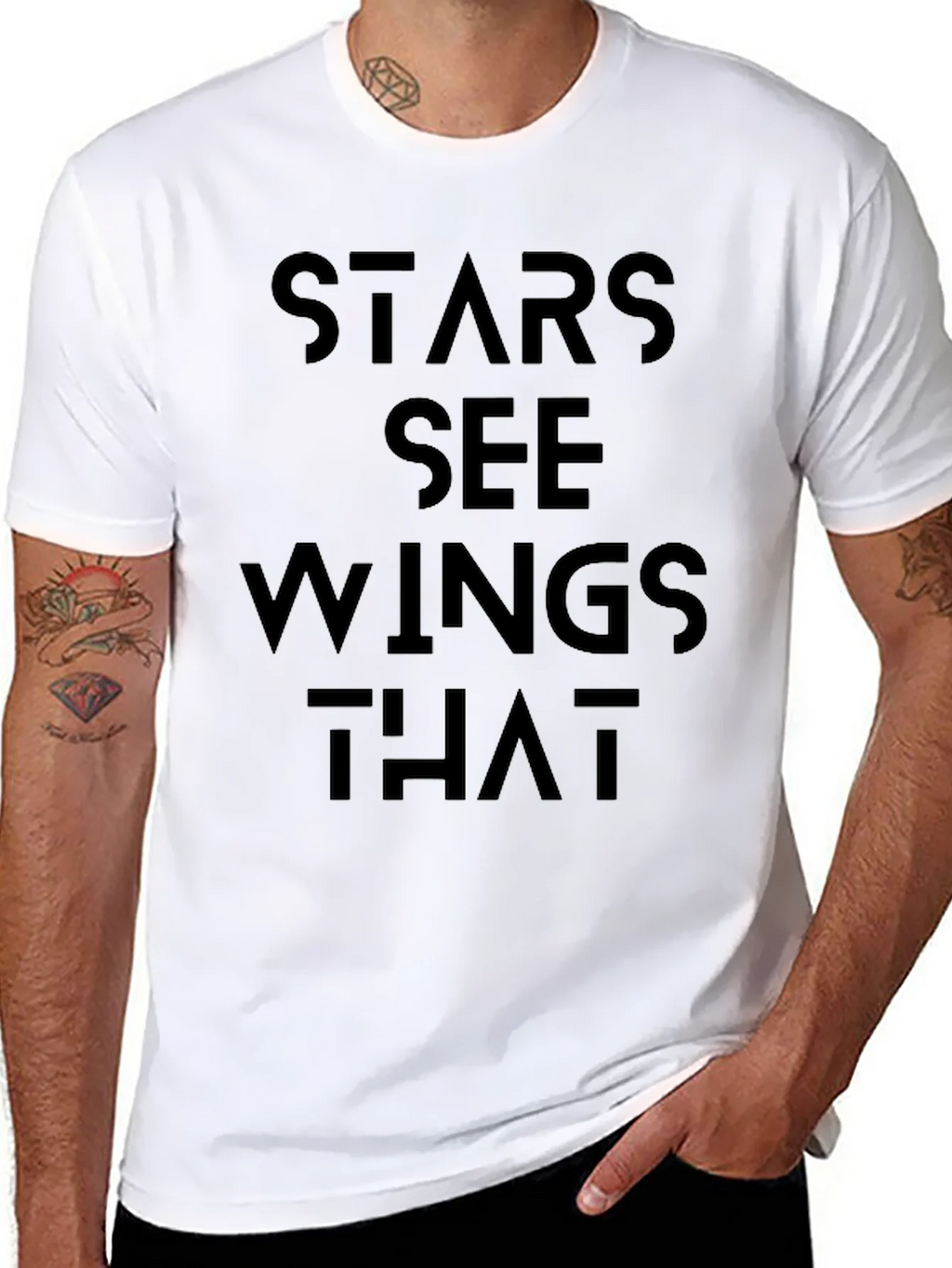 Stars See Wings That Black Graphic Tee product image 7